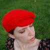 saucy slouchy newsboy crochet hat pattern