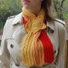 shooting starf crochet scarf pattern