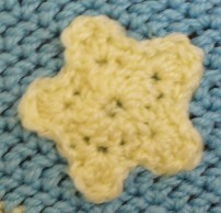 Crocheted Star Filet Stitch Practice Square Free Pattern